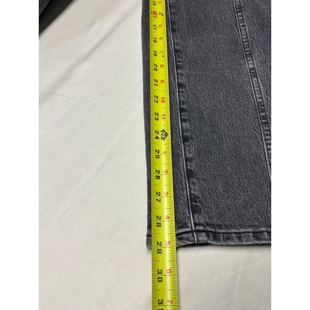 Madewell The Perfect Vintage Straight Jean Faded Black Seam Denim Womens 24X29 - Picture 12 of 14